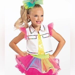 Weissman Pink and Yellow Kids Dance Costume